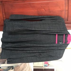 Dark gray active cardigan with pockets